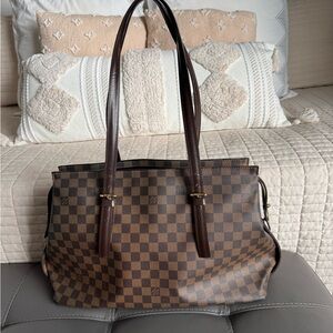 Louis Vuitton Brown Checkered Tote